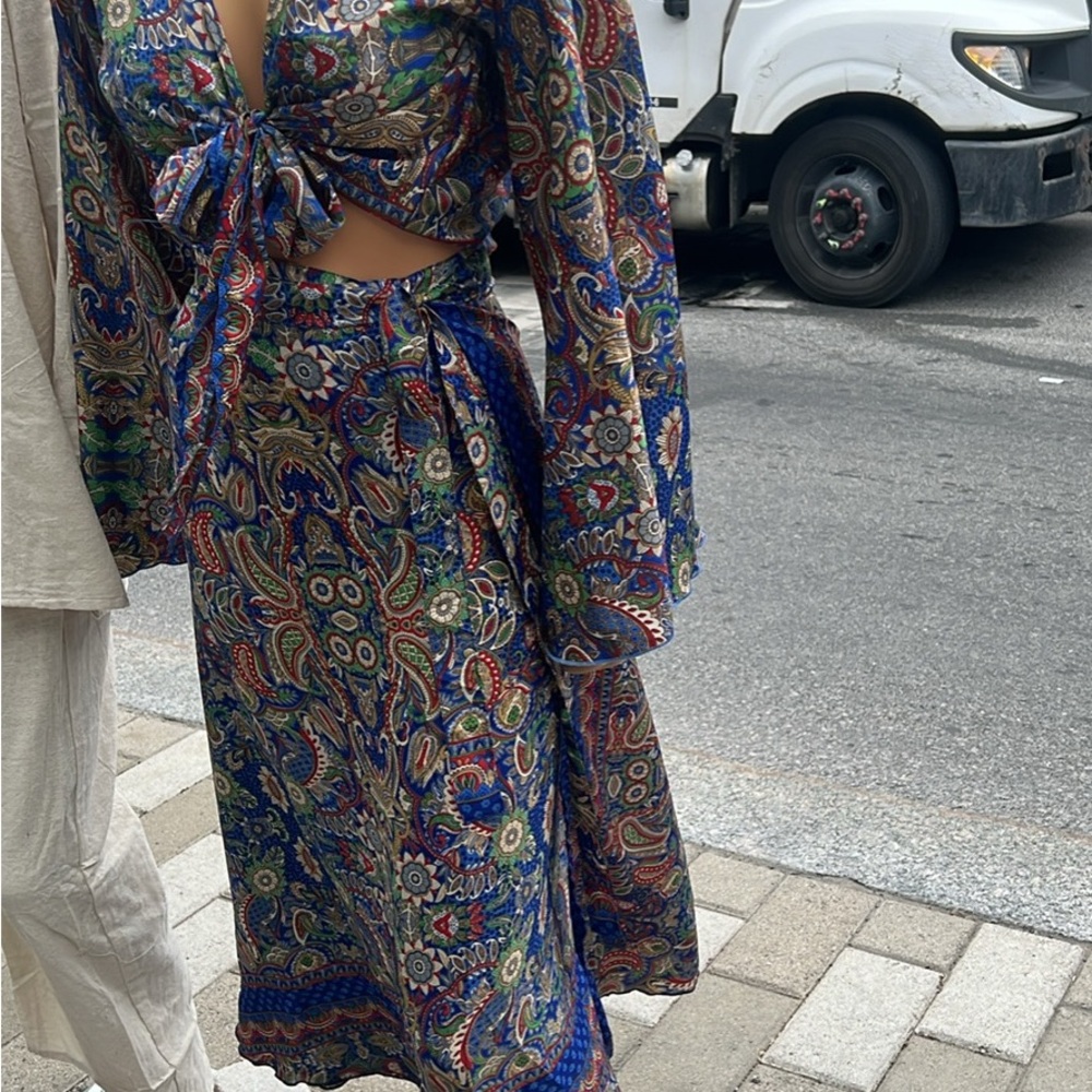 Bohemian Paisley Maxi Dress